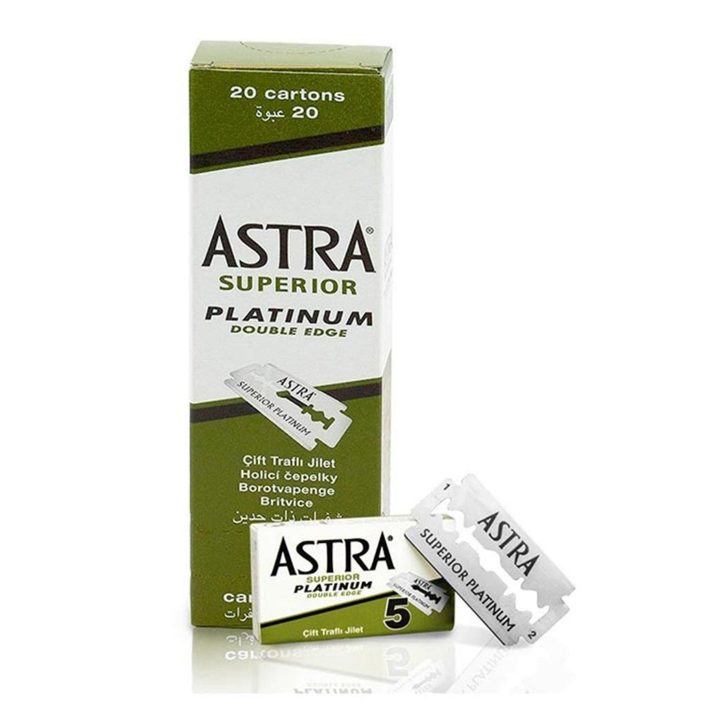 Astra Superior Platinum Blades (100 Pack) - The Barber's Standard