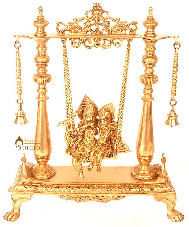 Radha Krishna on a Swing 16"