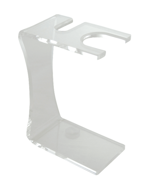 Acrylic DE Safety Razor or Mach3 Razor + Shave Brush Stand - Clear / Transparent