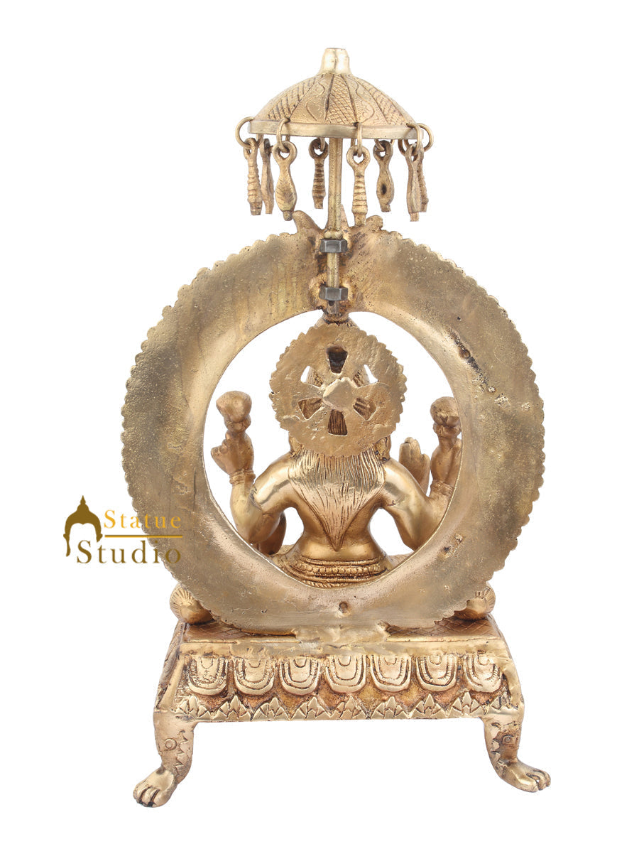 Indian Hindu Goddess Laxmi Murti Lakshmi Statue Sitting Vastu Décor Gift 18"