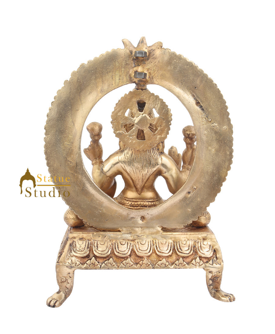 Indian Hindu Goddess Laxmi Murti Lakshmi Statue Sitting Vastu Décor Gift 15"
