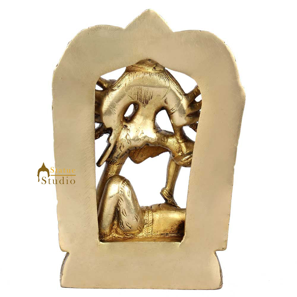 Indian Brass handicraft Hindu Goddess Maha Kali Standing Idol Statue Figurine 6