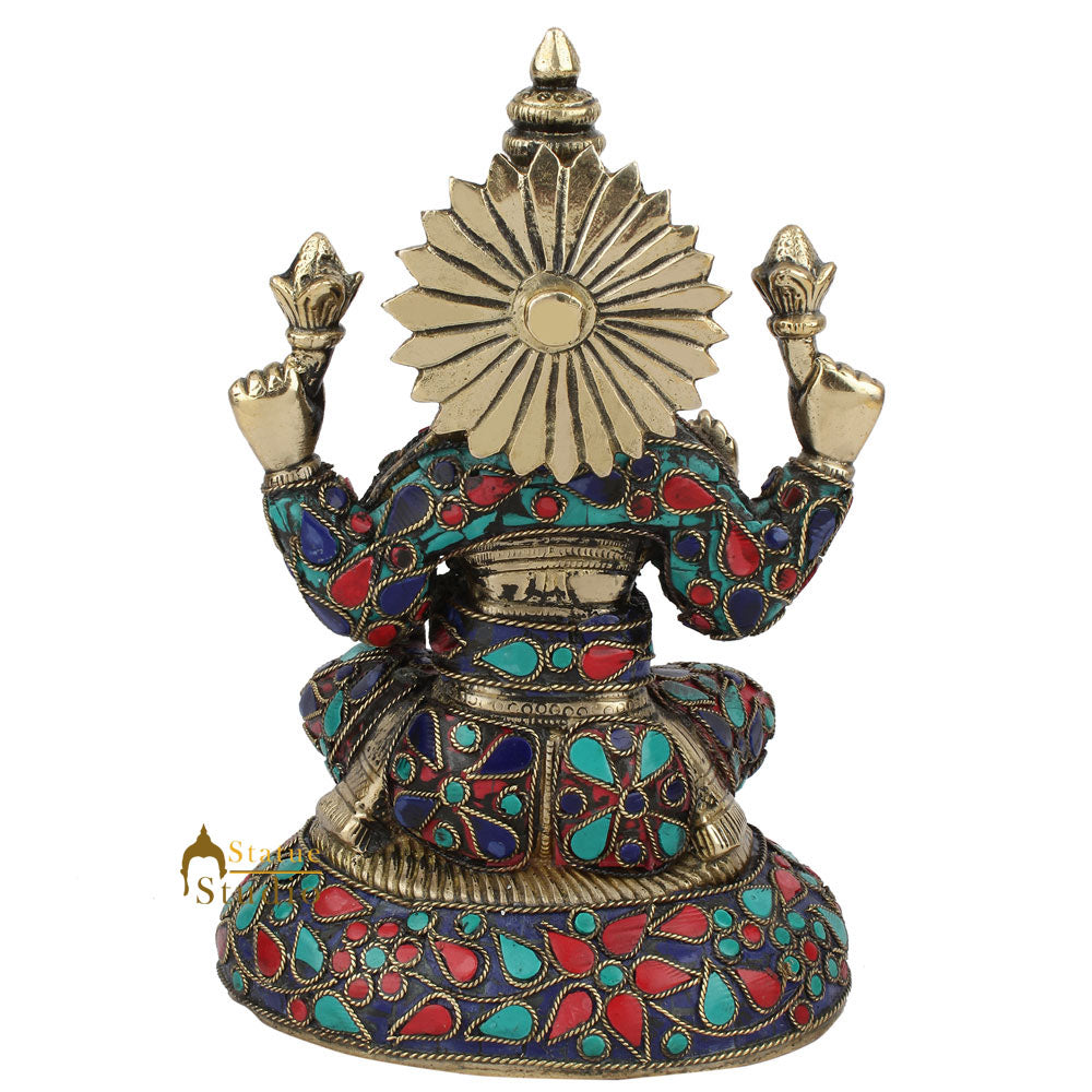 Lucky Goddess Of Wealth Lakshmi Murti Exclusive Masterpiece Laxmi Idol Statue 7"