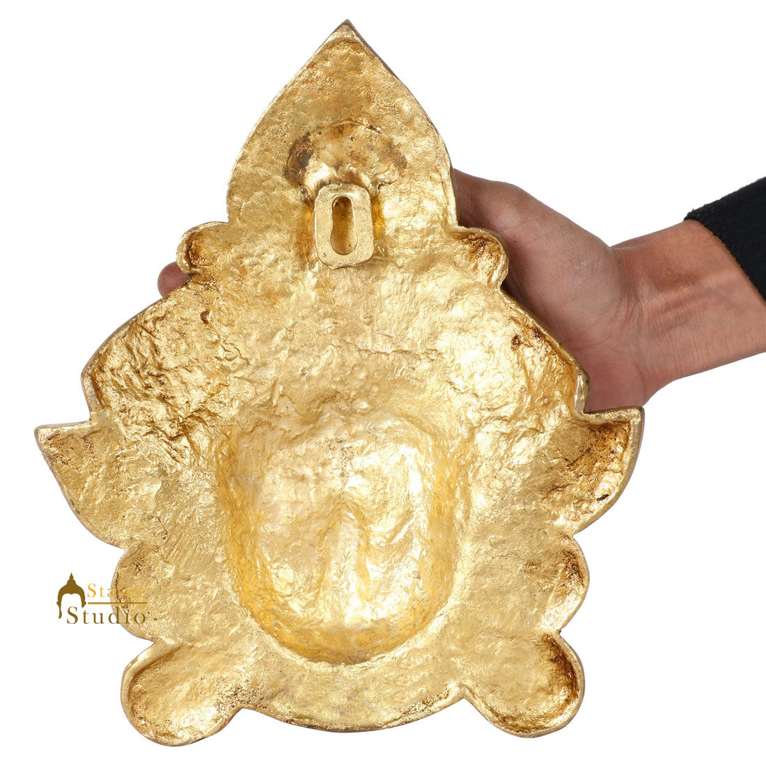 Metal Handmade Durga Mask Wall Hanging Room Décor Art 10"