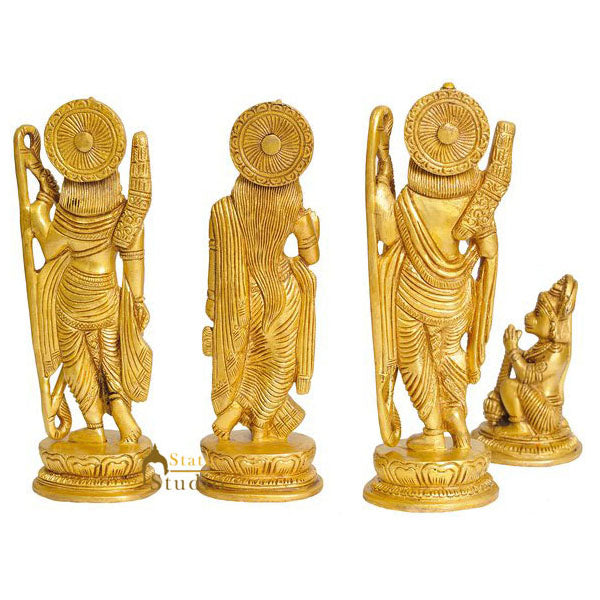 Brass Standing Ram Darbar Statue For Home Decor Religious 7"