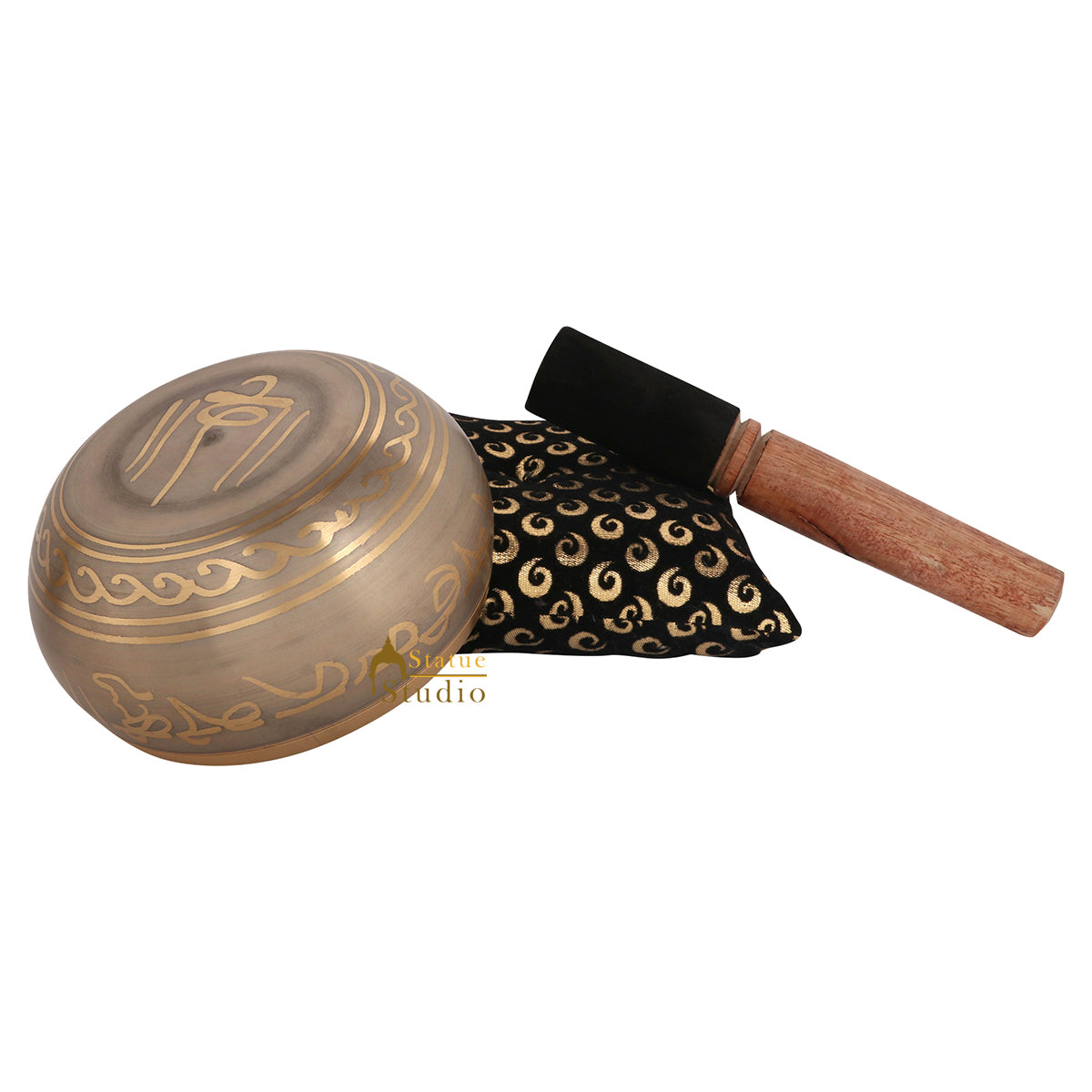 Tibetan Himalyan Buddha Chakra Prayer Yoga Healing Meditation Brass Singing Bowl