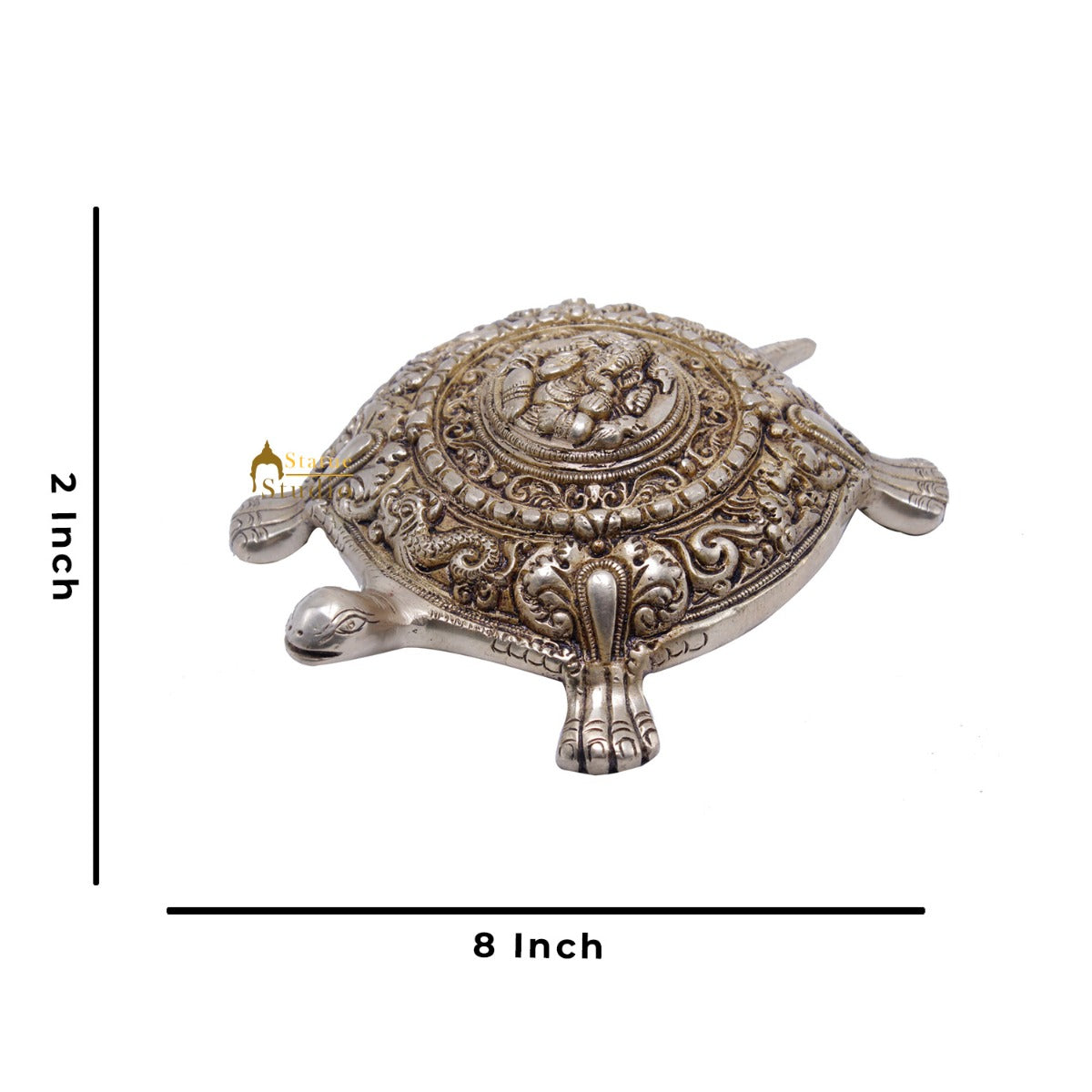 Brass Turtle Showpieces For Feng Shui Vastu Home Office Room Décor