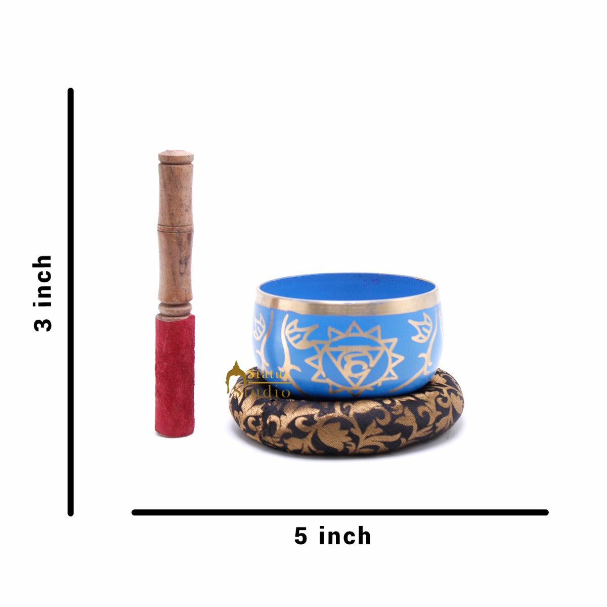 Brass Singing Bowl Tibet Himalyan Buddha Chakra Prayer Yoga Healing Meditation