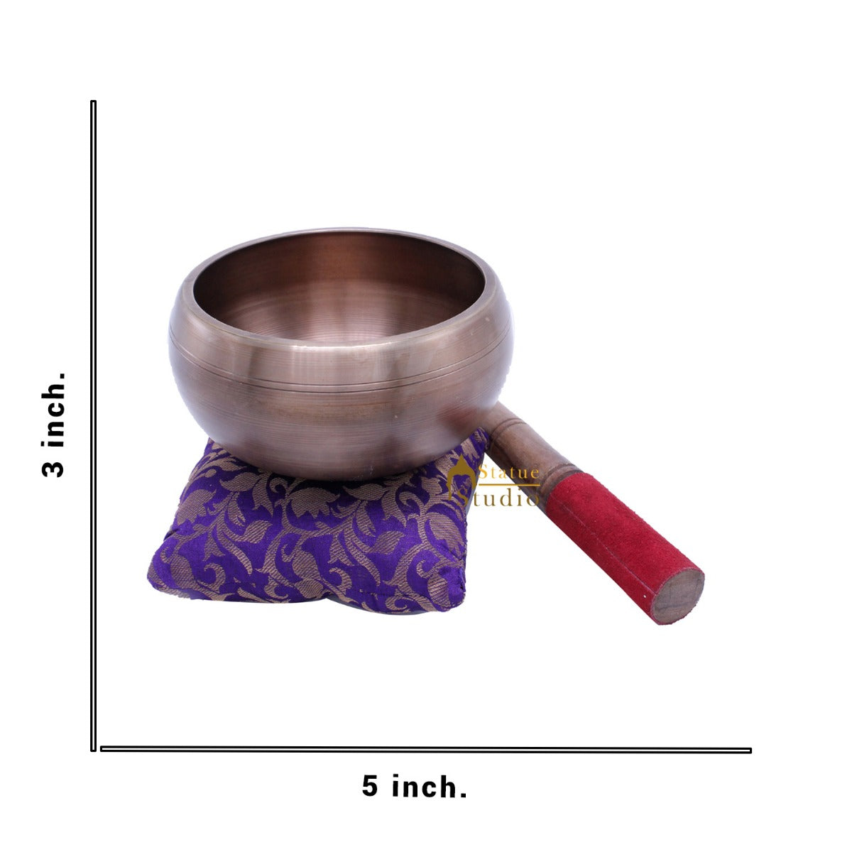 Brass Singing Bowl Tibet Himalyan Buddha Chakra Prayer Yoga Healing Meditation