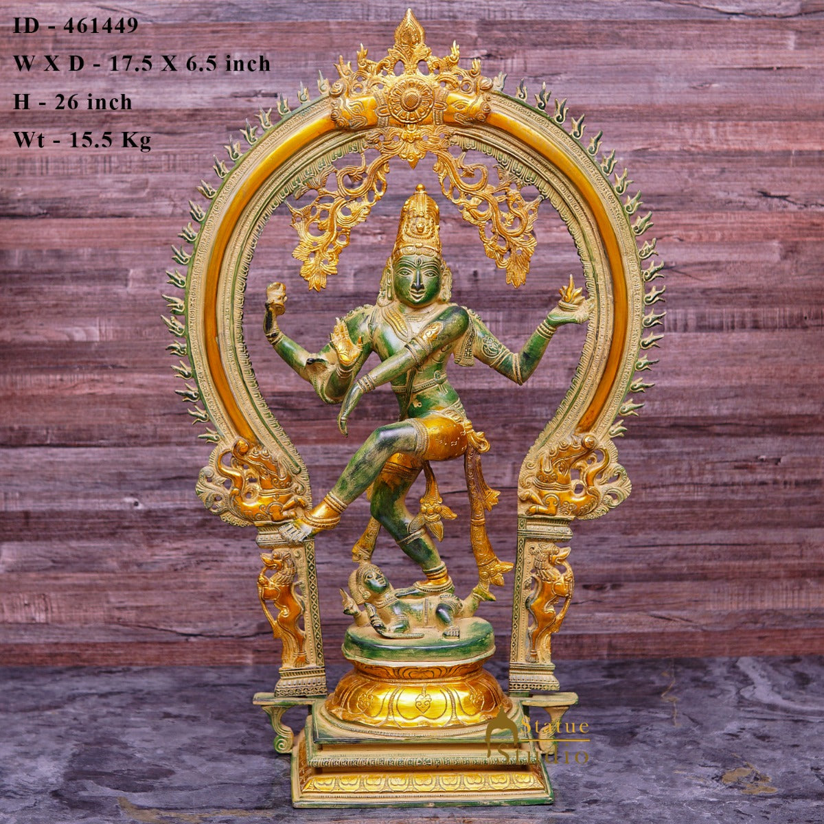 Brass Large Size Nataraja Statue Dancing Shiva Idol Home Office Décor 2 Feet