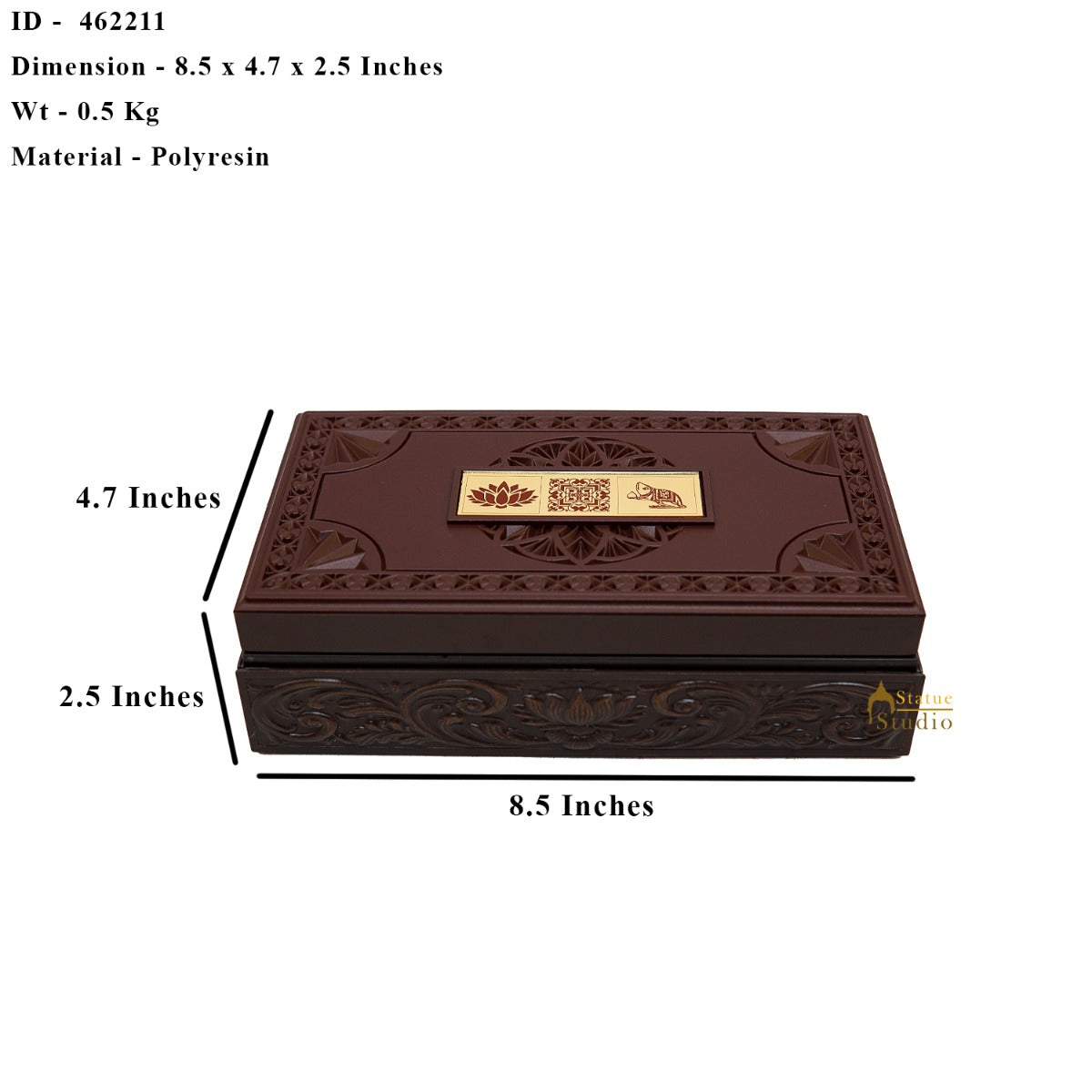 Ganesha Laxmi Wooden Charan Paduka Diwali Pooja Gift Decor Box