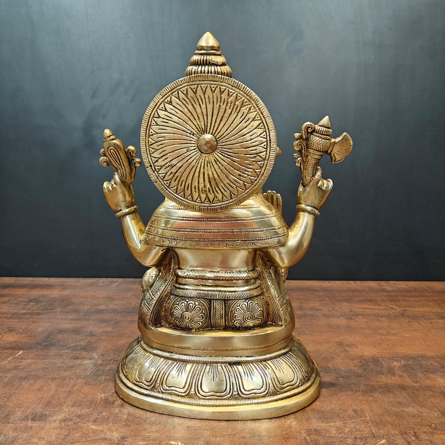 Brass Lord Ganesha Idol For Home Decor 15 Inch
