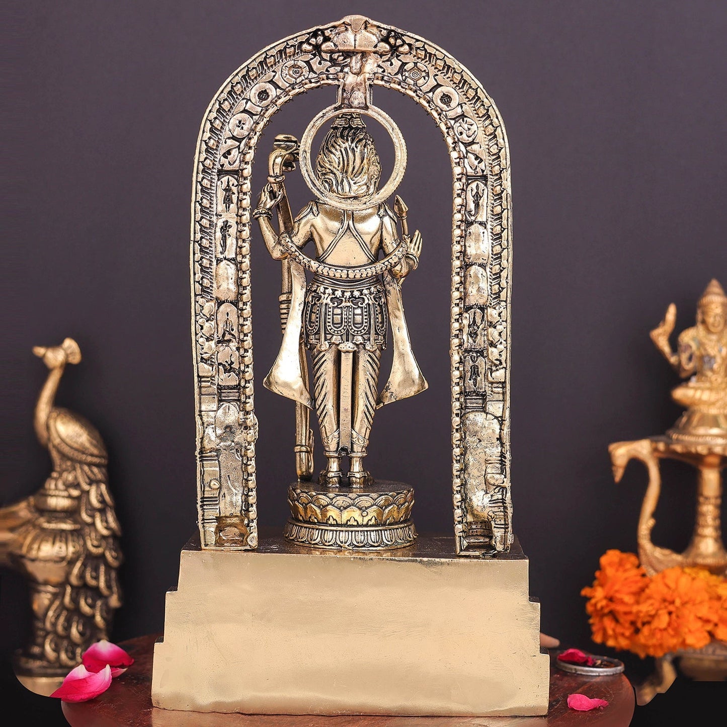 Brass Superfine Ayodhya Ram Lalla Idol Majestic Sculpture 10 Inch