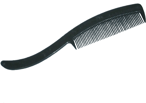 Mini Moustache Comb - Black Handle