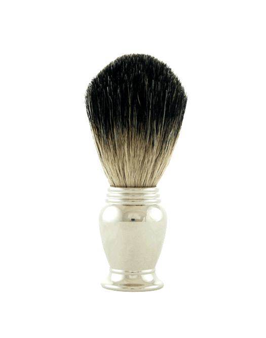 Badger Shaving Brush (Unbranded), H:102, K:21, Chrome Mirror Finished Handle