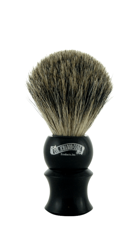 Col. Conk Badger Shaving Brush, H:102, Black Plastic Handle