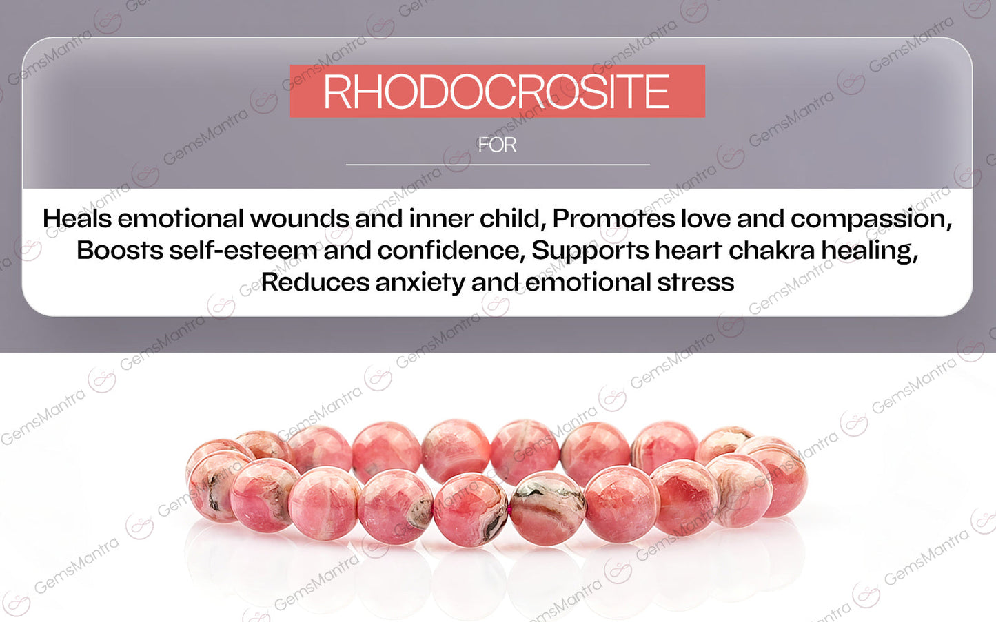 Original Rhodocrosite Bracelet with Certificate