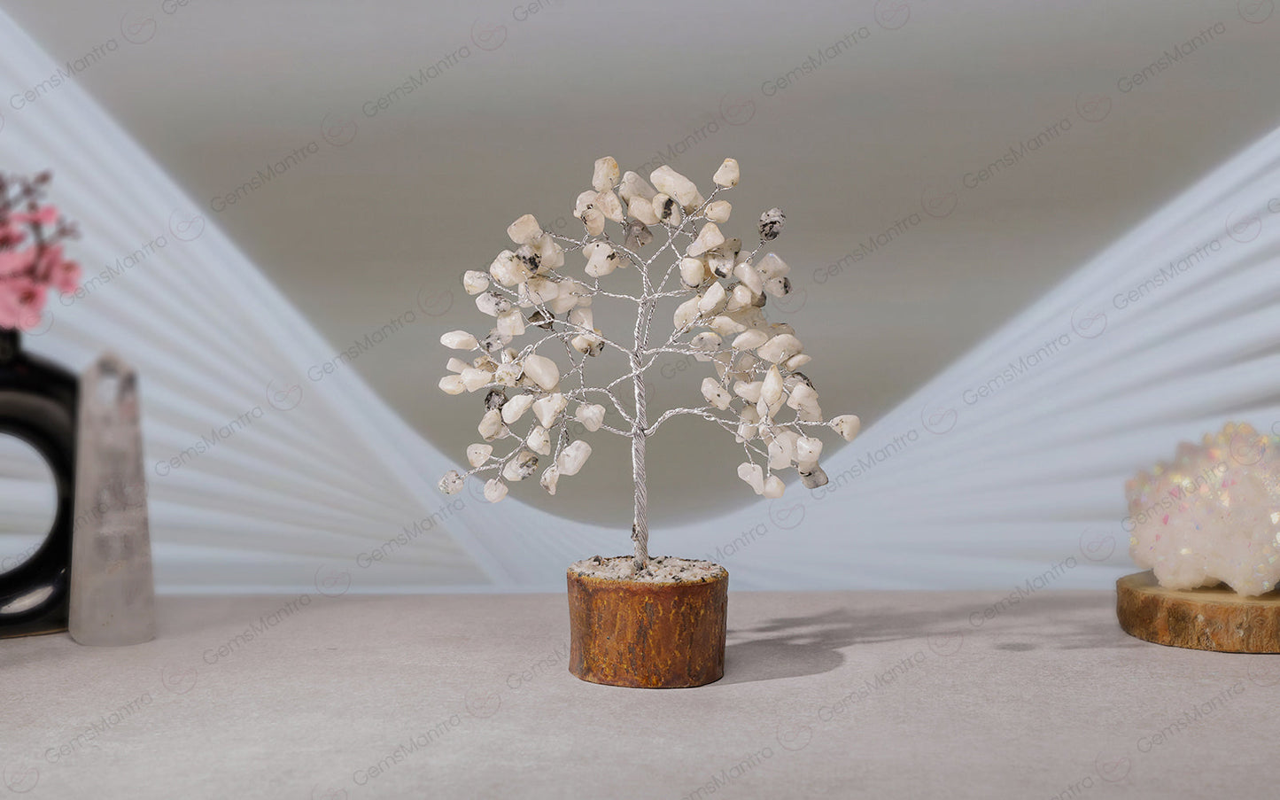 Small Rainbow Moonstone Crystal Tree