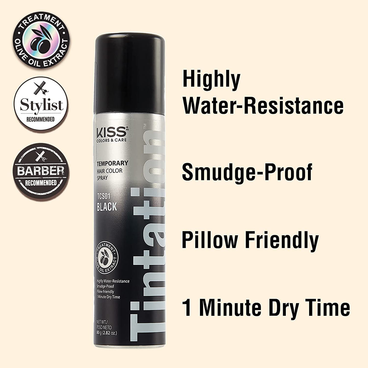 Kiss Root Cover Up Concealer Tintation Colour Spray 6oz.