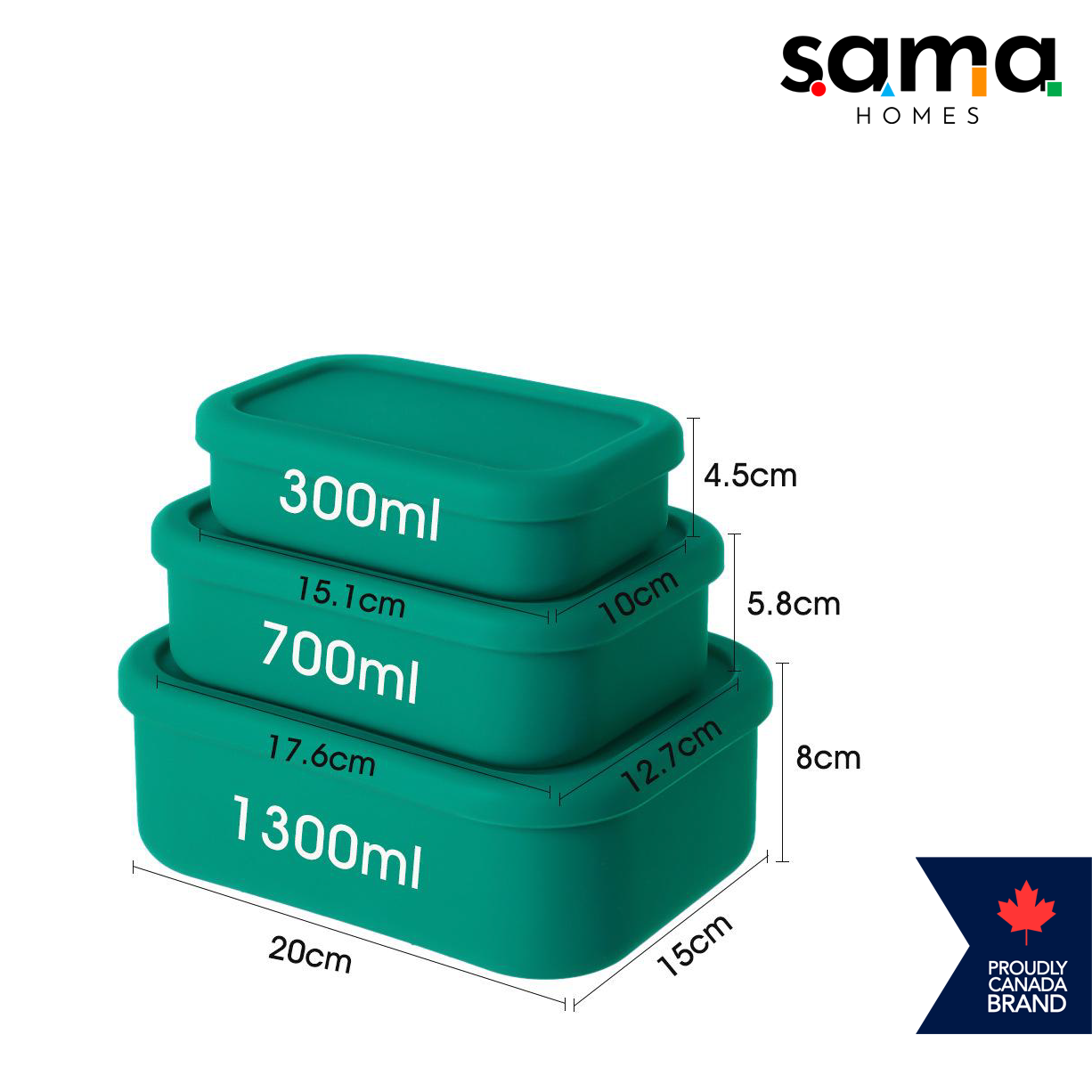 Silicone Lunch box - Leak-Proof & Microwave/Oven/Refrigerator Safe