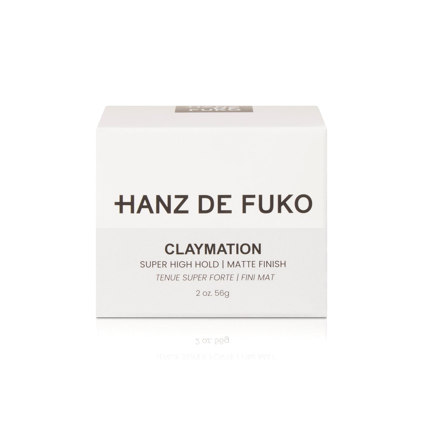 Hanz de Fuko Claymation β Super High Hold Matte Hair Clay-Wax (2oz / 60ml)
