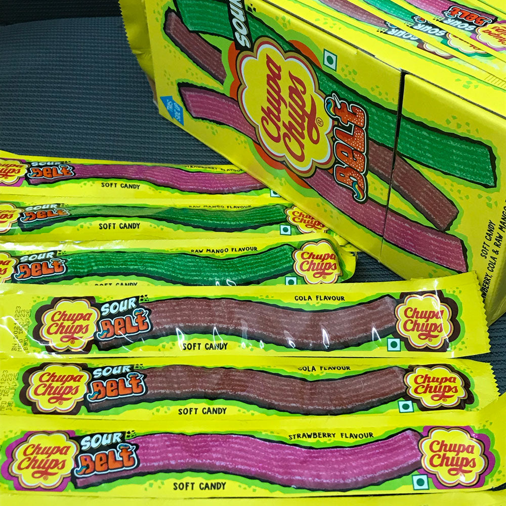 Chupa Chups Suar Belts Soft Candy - Strawberry, Cola & Raw Mango - Sama Homes