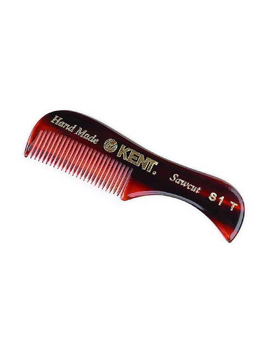 K-81T Kent Comb, Beard And Moustache Comb, Fine (70mm/2.8in)