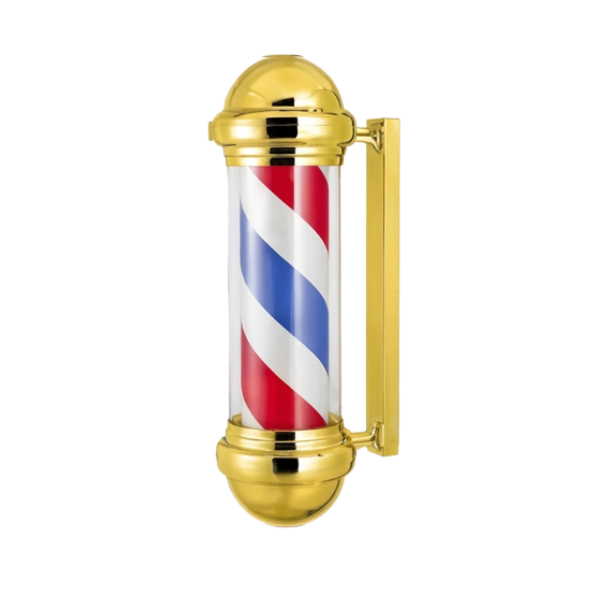 Levant Premium Barber Pole 02 - Gold & Red/Blue 29"