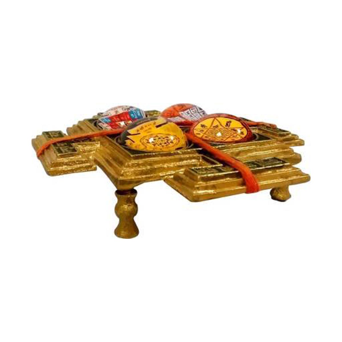 Sampurna Maha Lakshmi Yantra Chowki In Brass