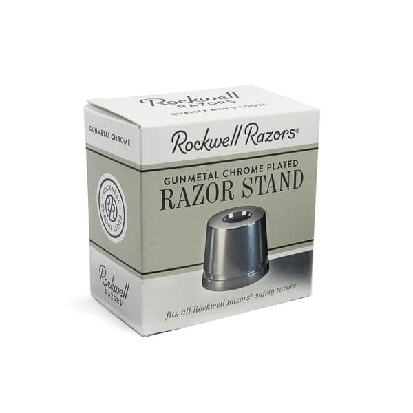 Rockwell Inkwell Razor Stand - Gunmetal Chrome