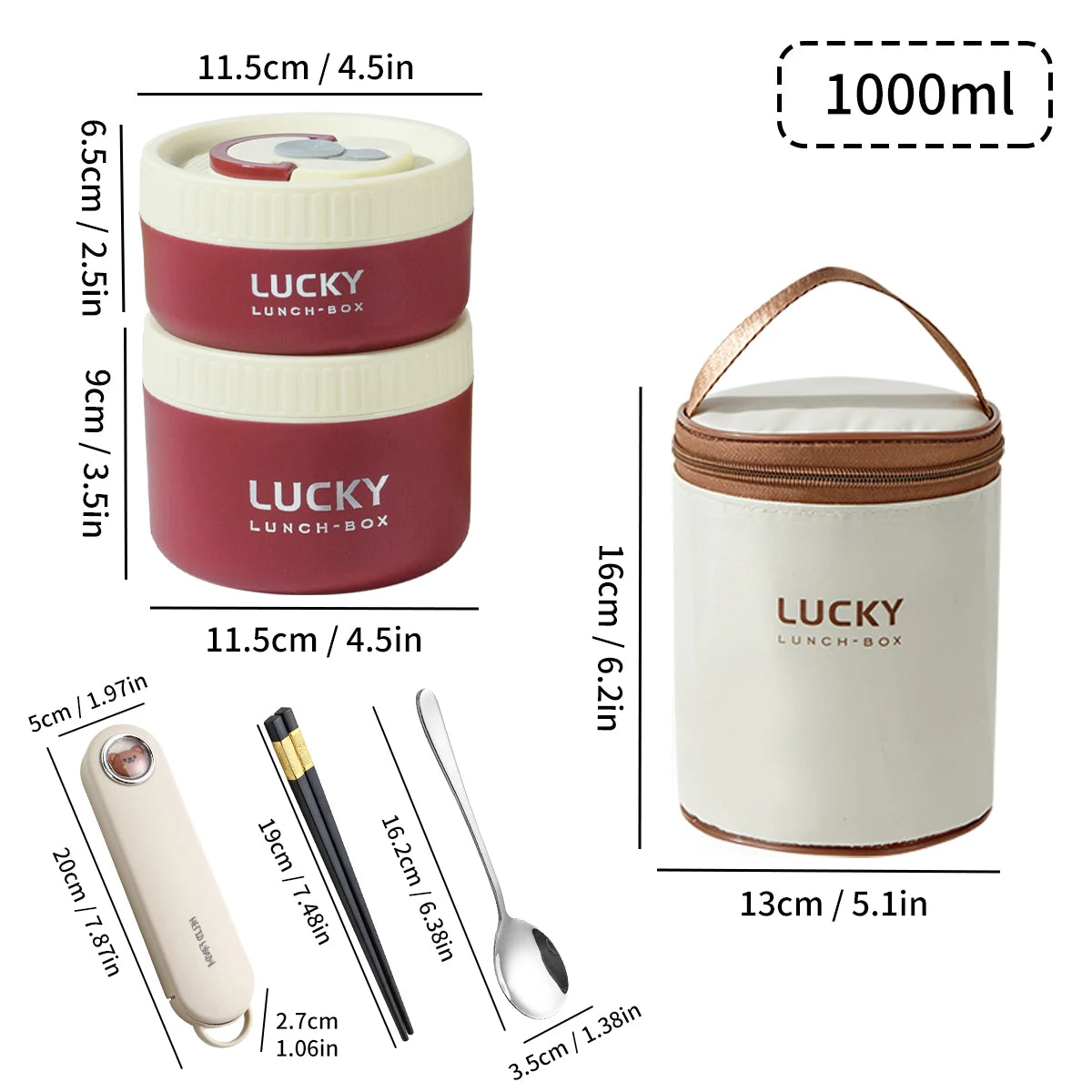 WORTHBUY Portable Sealed Thermal Lunch Box For Kids Stackable Microwave 304 Stainless Steel Bento Box Insulated Food Container – Image 49