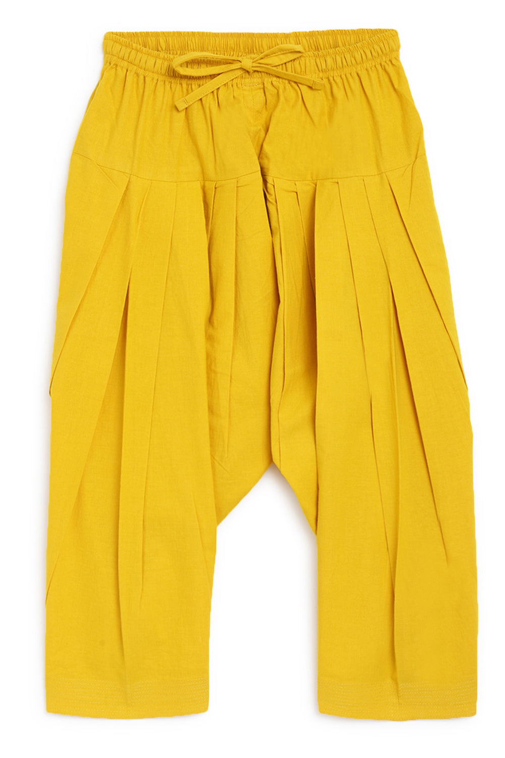 Girls Orange Phulkari Deer Top Set