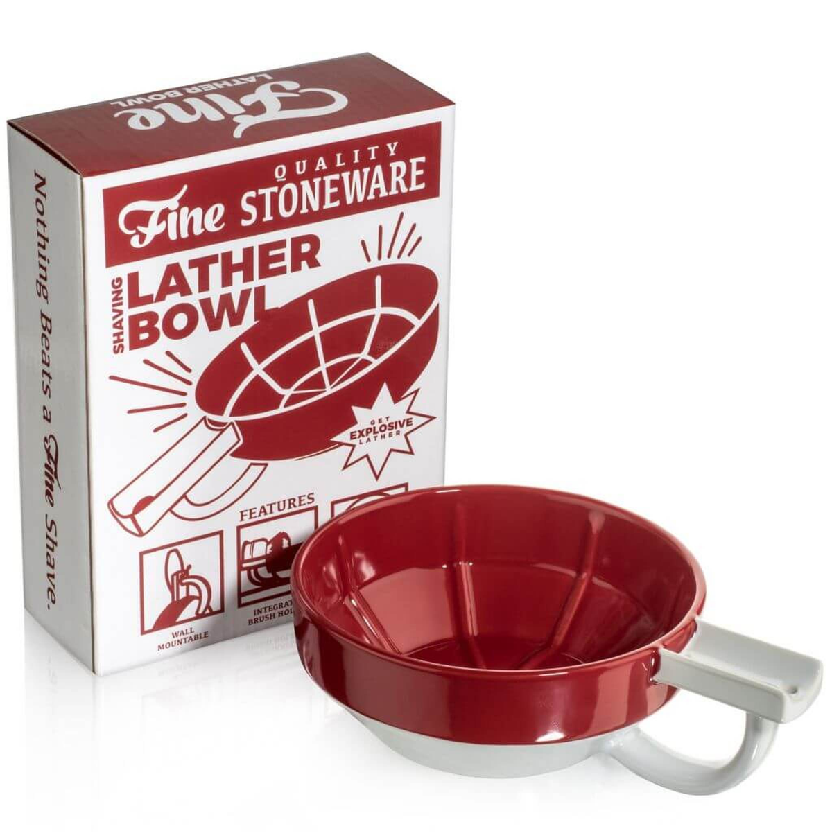 Fine® Lather Bowl - Red/White