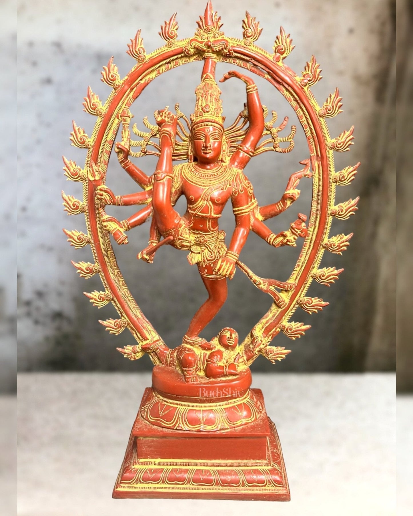 Brass Urdhava Tandava Nataraja Statue 24 inch - Sama Homes Idol - Brass Sculpture