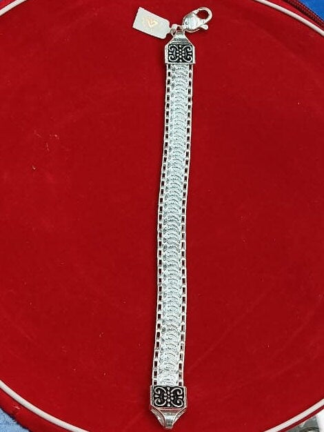 925 Sterling Silver Oxidised Bracelet for Men