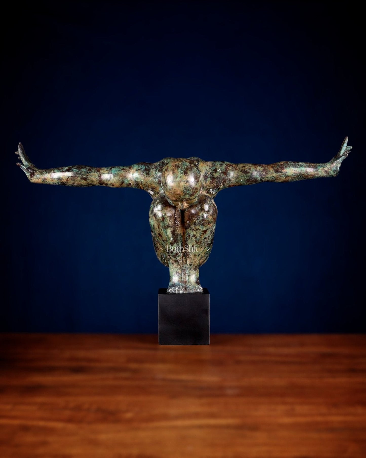 Indonesian Bronze Gymnast Decorative Artifact - The equilibrium - Sama Homes Idol - Brass Sculpture