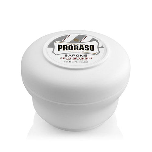 Proraso Shaving Soap Bowl Green Tea and Oats Bowl White