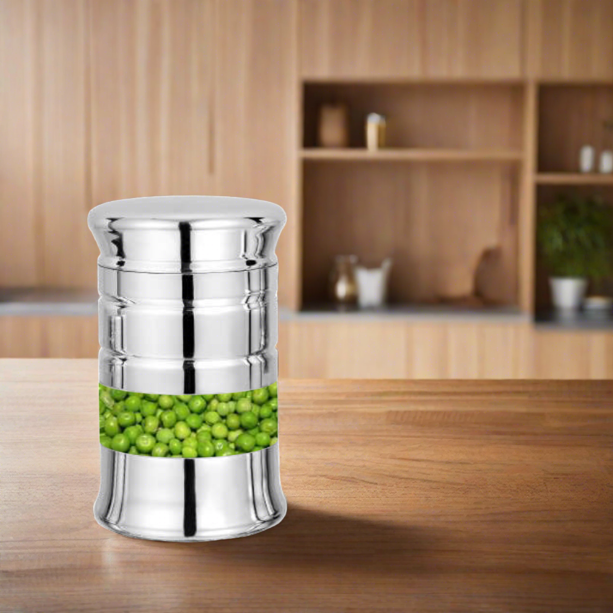 Stainless Steel See Thru Storage Container Bubble Design | Premium Food/Spice Storage | SAMA Homes