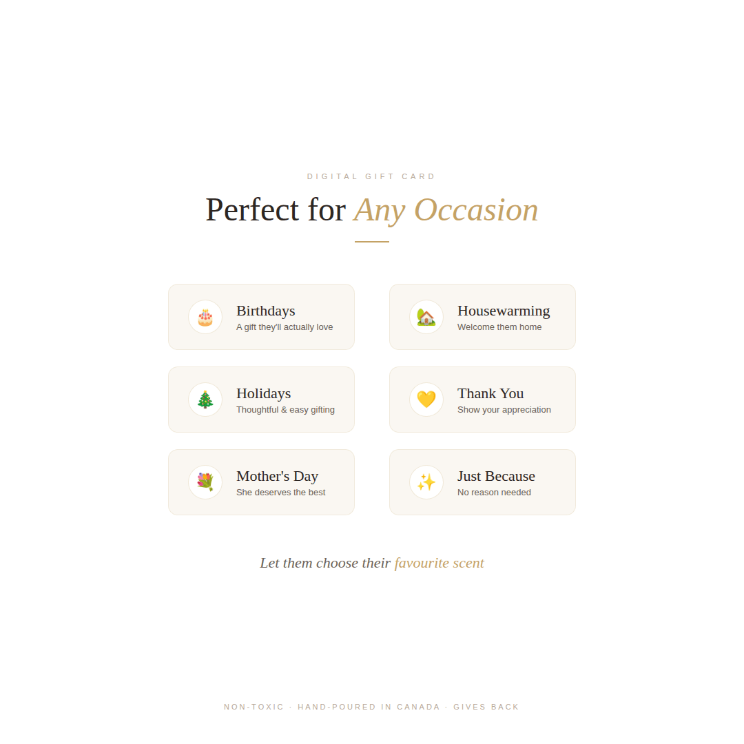Wick of Hope Digital Gift Card – The Perfect Instant Gift