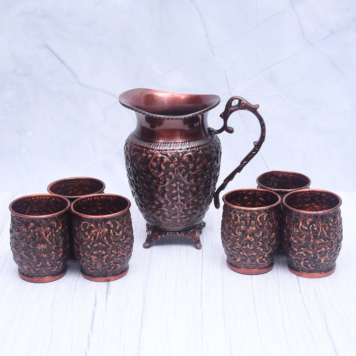 Pure Copper Lemon Set with Antique Finish | Healthy Sustainable Living - Sama Homes