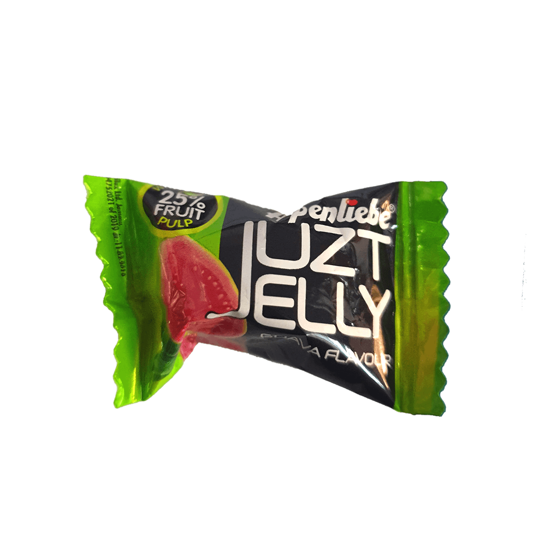 Alpenliebe Vegetarian Juzt Jelly, Guava pack of 20 Alpenliebe Vegetarian Juzt Jelly, Guava pack of 20