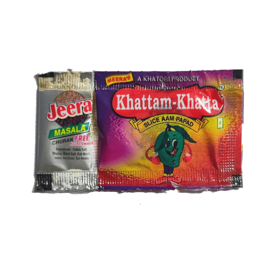 Meera Khattam Khatta Slice Aam Papad with Jeera Masala Pack of 20 - Sama Homes