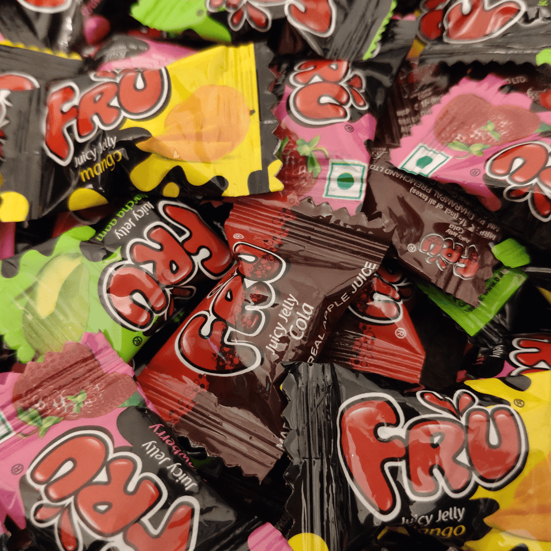 FRU Juicy Jelly Assorted - Vegetarian -Pack Of 20 - Sama Homes