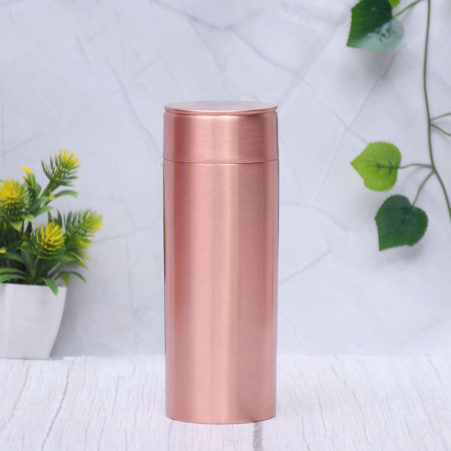 Pure Copper Water Bottle Plain Milton Style Straight Capacity 750ML (Small) - Sama Homes
