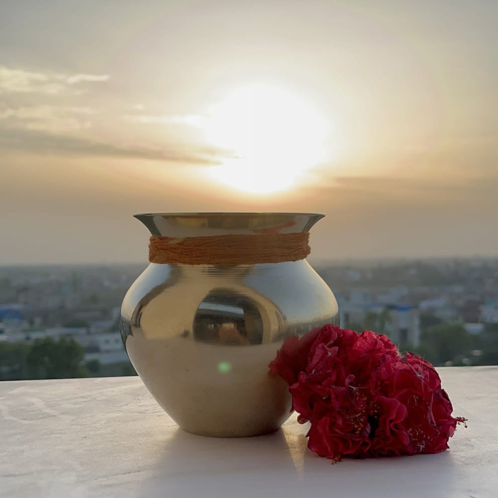 Bronze / Kansa Pooja Pitcher (Kalash / Lota) - Sama Homes