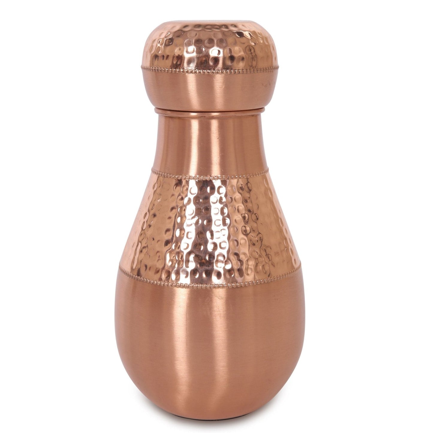 Copper Lotus Jar / Bottle - Sama Homes