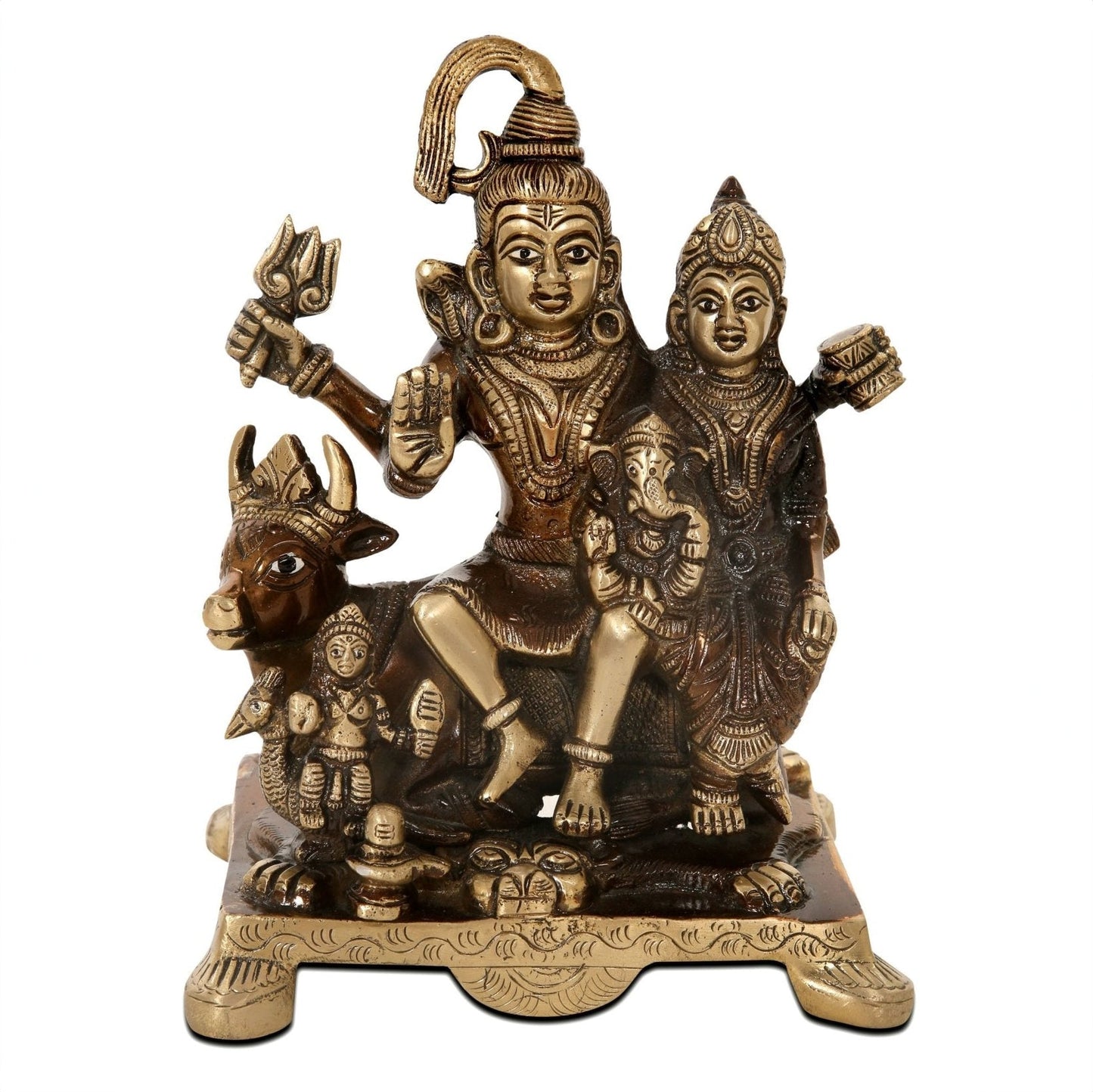Idol / Statue of Shiv Parvati Ganesh Ji - Sama Homes