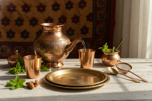 Ayurvedic Importance of Copper and Brass in Daily Life.