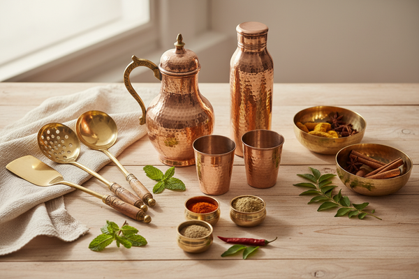 Ayurvedic Kitchen Essentials for North America: Pure Copper and Brass for Healthy Living