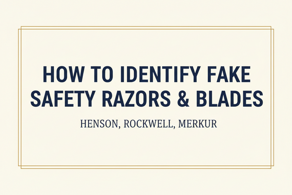How to Identify Fake Safety Razors & Blades (Henson, Rockwell, Merkur)